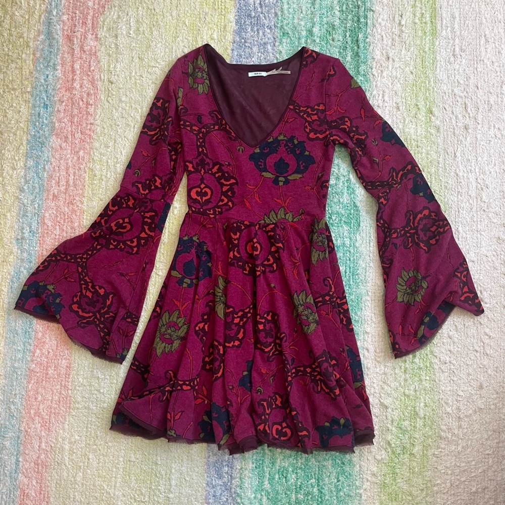 Kimchi Blue Long, Bell-Sleeved Dress